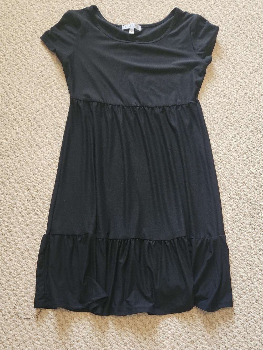 Planet Gold Black Crewneck Dress